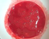 A picture of step 2 of Red Velvet Cookies with glace icing.