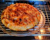 Foto del paso 8 de la receta: Tarta salada de masa quebrada con champiñones y gambitas