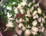 A picture of step 3 of Yellow Lentil Soup with Rice.