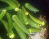 A picture of step 8 of Lady Finger Mutton (Bhindi Gosht).