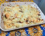 Une image de l'étape 17 de Gratin de navet blanc et courgette au jambon cru et emmental.