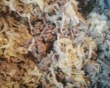 A picture of step 8 of Sauerkraut Burger.