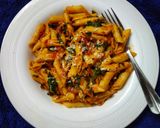 A picture of step 7 of Tomato Spinach Italian Pasta.