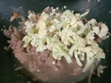 Daging teriyaki kembang kol