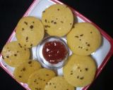 A picture of step 4 of Idli Dhokla.