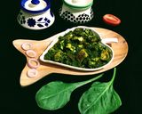 A picture of step 14 of Palak Paneer.