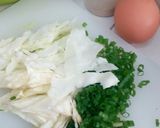 Foto langkah ke 2 dari resep Mie goreng sayuran dadar gulung.