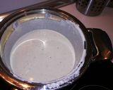 Foto del paso 5 de la receta Pasta tiburón a los cuatro quesos con champiñones gratinada