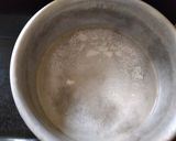 A picture of step 2 of Gulab jamuni pudding.