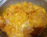 A picture of step 1 of Chicken Stick kabab with simple Tarka white Rice.