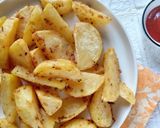 Foto langkah ke 6 dari resep Garlic Potato Wedges.