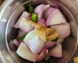 A picture of step 2 of Chole masala.