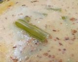 A picture of step 3 of Besan drumstick ---- a simple yet tasty summer vegetable.