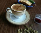 A picture of step 4 of Kesaria Chai.