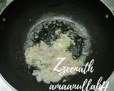 A picture of step 1 of Spinach and Cheese Soup.