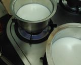 A picture of step 3 of Sabudana makhana kheer.