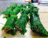 Hình bước làm 5 của món Chả tía tô