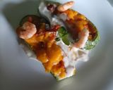 Foto del paso 13 de la receta: Calabacita española rellena de camarón, bañada en salsa bechamel