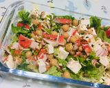 Foto del paso 1 de la receta: Ensalada de Garbanzos con  Tofu, Surimi, Lechuga