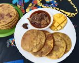A picture of step 7 of Dal Puri.