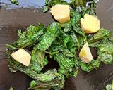 A picture of step 5 of Pudina Kobbari Pachadi/Mint Coconut Chutney (South India Special).