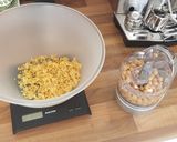 A picture of step 2 of Seitan sausages.