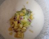 A picture of step 4 of Lauki raita.