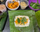 A picture of step 6 of Grilled Rice in Banana Leaves/Nasi Bakar.