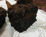 A picture of step 18 of Eggless Chocolate layered cake.
