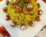 A picture of step 9 of Shahi Moti Pulav.
