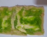 A picture of step 6 of PinWheel sandwich.