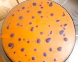 Foto langkah ke 4 dari resep Dadar Gulung Polkadot Isi Pisang Cokelat.