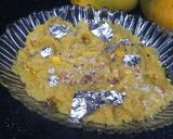 A picture of step 4 of Mango sheera.