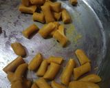 A picture of step 2 of Gatta sabji.