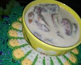 A picture of step 13 of Eid special khajoor kheer.