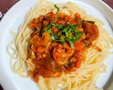 Foto langkah ke 5 dari resep Spaghetti Bolognaise Mushroom.