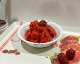 عکس مرحله 3 از دستور سوربه (بستنی یخی) توت فرنگی🍓 strawberry sorbet