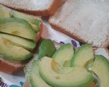 A picture of step 2 of Reubens Avocado Sandwich.