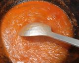 A picture of step 2 of Tomato soup with Garlic Butter toasted bread.
