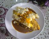 Foto langkah ke 8 dari resep Omurice white with japanese curry sederhana pakai bumbu kari instan (nasi goreng ala Kyoto Jepang).