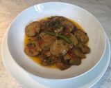 A picture of step 5 of Sambal Jengkol.