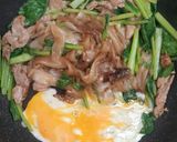 A picture of step 3 of Pad See Ew with Pork & Chinese Broccoli.