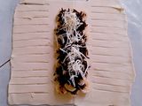 Choco cheese banana strudel