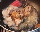 A picture of step 3 of Arvi Gosht.
