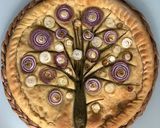 A picture of step 8 of "Tree of Life" Flower Focaccia 🌷.