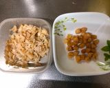A picture of step 1 of Pork Dumplings with Shiitake Mushrooms.