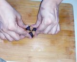 A picture of step 3 of Biscuit peda.