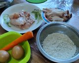 Foto langkah ke 1 dari resep Nasi tim ayam wortel mpasi 10bln+.