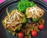 Quinoa Stuffed Cheesy Capsicum (Baked) recipe step 8 photo