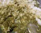 A picture of step 3 of Dhaniya Pudina Rice (Coriander Mint Rice).